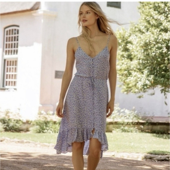 Rails Dresses & Skirts - Rails Size XS Frida Sky Blue Daisies Button Down Long Dress Cottagecore Feminine